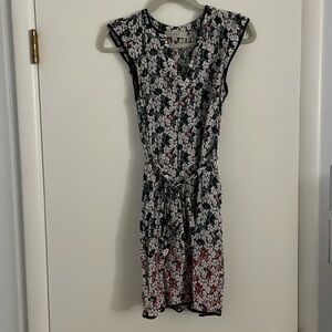Loft cap sleeved floral dress